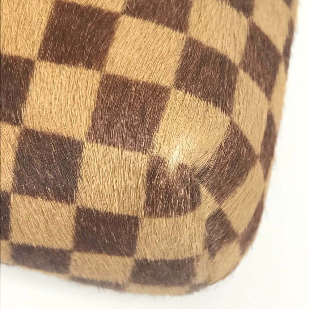 LOUIS VUITTON Authentic Brown Damier Leather Pochette Shoulder Bag - Picture 9 of 16